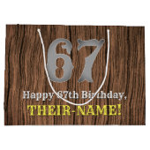 67e verjaardag: Country Western geïnspireerd uiter Groot Cadeauzakje (Achterkant)