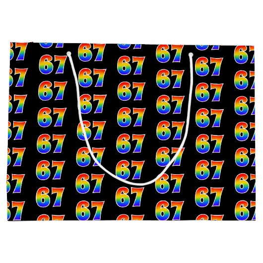 67e verjaardag: Fun Rainbow Event nummer 67 Patroo Groot Cadeauzakje (Achterkant)