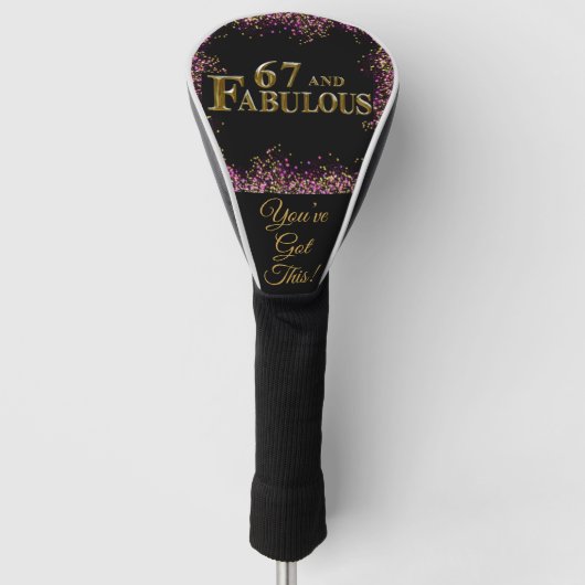 67e verjaardag golfheadcover (Voorkant)