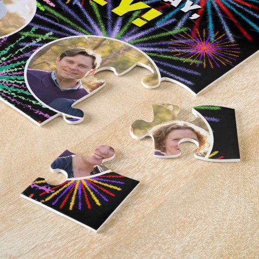 67e verjaardag: Leuke regenboog #, Aangepaste naam Legpuzzel (Zijkant)