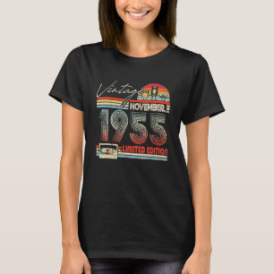 67e verjaardag november 1955 cassette t-shirt