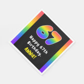 67e verjaardag: Regenboogspectrum # 67, Aangepaste Servet (Hoek)