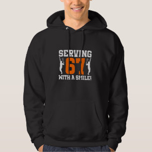 67e verjaardag Tennis 67 jaar oud Tennisser Bi Hoodie