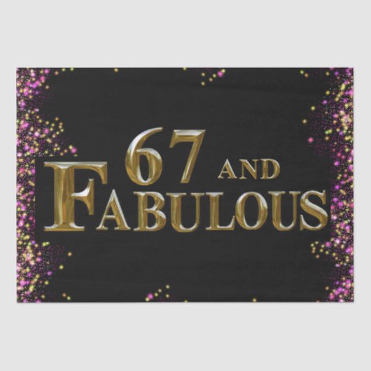67e verjaardag tissuepapier (Voorkant)