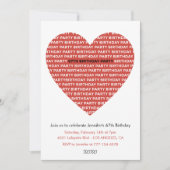 67e verjaardag uitnodiging Meisje xoxo lieverd (Voorkant)