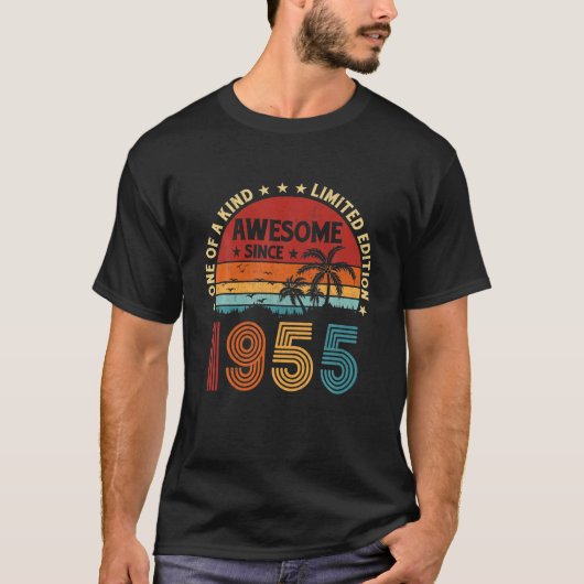 67e verjaardag van de 67-jarige Geweldige vin T-shirt (Voorkant)