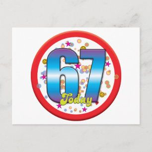 67e verjaardag vandaag v2 briefkaart