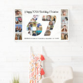 67e verjaardagsfeest Nummer 67 Fotocollage Spandoek (Insitu)