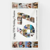 67e verjaardagsfeest Nummer 67 Fotocollage Spandoek (Verticaal)
