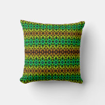 67Ebony Lime Modern Afrikaans Zwart & Groen Geomet