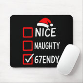 67endy Kerst Checklist – 6 7 Keurig Stout Zes Muismat (Met muis)