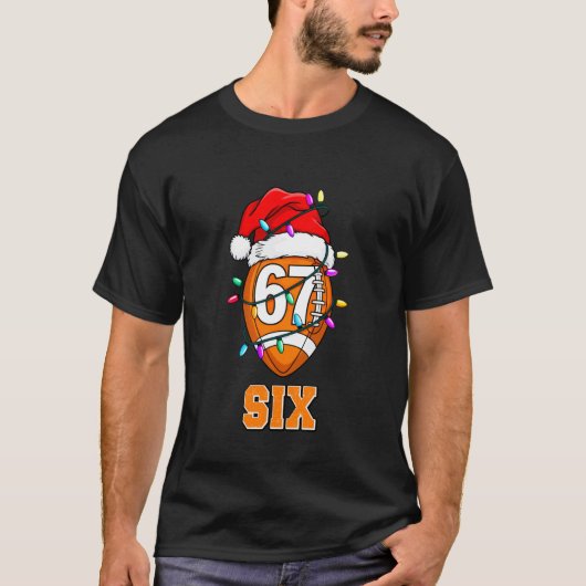 67ENDY Kerstvoetbal Zes & Zeven Bijpassend Koppel T-shirt (Voorkant)