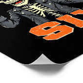 67endy Skelet – 67 Six Seven Halloween 6 Lange Mou Poster (Hoek)