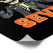 67endy Skeleton – 67 Six Seven Halloween 7 Long Sl Poster (Hoek)