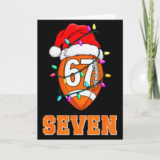 67endy Xmas Football – Six &amp; Seven Matching Co Kaart (Voorkant)