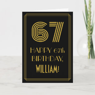 67ste verjaardag: Art Deco geïnspireerde uitstrali Kaart