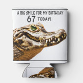 67th Birthday Alligator Smile Blikjeskoeler (Achterkant)
