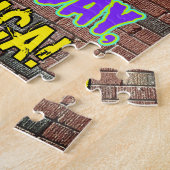 67th Birthday ~ Fun, Urban Graffiti geïnspireerd l Legpuzzel (Zijkant)