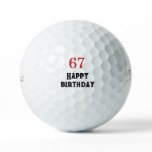 67th birthday party gift  Golf Balls