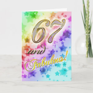 67th Birthday party Invitation