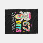 67th Day Of School 67 Days Smarter Coquette Bow Te Fleece Deken (Voorkant (Horizontaal))