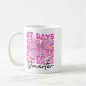 67th Day Of School 67 Days Smarter Coquette Bow Te Koffiemok (Links)