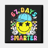 67th Day Of School 67 Days Smarter Teacher Boy Gir Magneet (Voorkant)