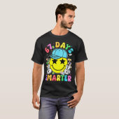 67th Day Of School 67 Days Smarter Teacher Boy Gir T-shirt (Voorkant volledig)