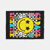 67th Day Of School 67 Days Smarter Teacher Student Fleece Deken (Voorkant (Horizontaal))