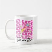 67th Day Of School 67 Days Smarter Teacher Student Koffiemok (Links)