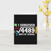 67th Day Of School 67 Square Root 4489 Six Seven B Kaart (Gele Bloem)