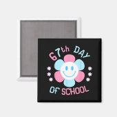 67th Day Of School Funny 100th Of School Students Magneet (Voorkant / Achterkant)