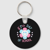 67th Day Of School Funny 100th Of School Students Sleutelhanger (Voorkant)