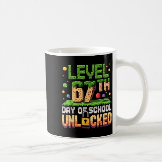 67th Day Of School Gamer Level Unlocked 100 Days O Koffiemok (Rechts)