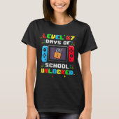 67th Day Of School Level 67 Days Of School Unlocke T-shirt (Voorkant)