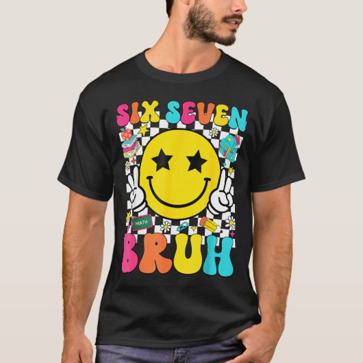 67th Day Of School Shirt 67 Days Smarter Smile Fac (Voorkant)