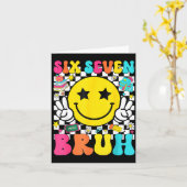 67th Day Of School Shirt 67 Days Smarter Smile Fac Kaart (Gele Bloem)