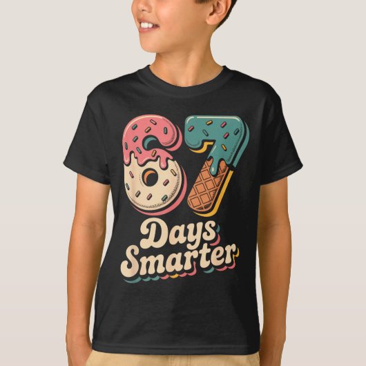 67th Day Of School Shirt 67 Days Smarter Teacher B (Voorkant)