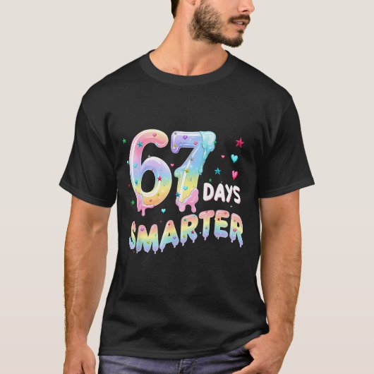 67th Day Of School Shirt 67 Days Smarter Teacher B (Voorkant)