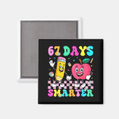 67th Day Of School Shirt 67 Days Smarter Teacher B Magneet (Voorkant / Achterkant)