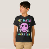 67th Day Of School Shirt 67 Days Smarter Teacher G (Voorkant volledig)