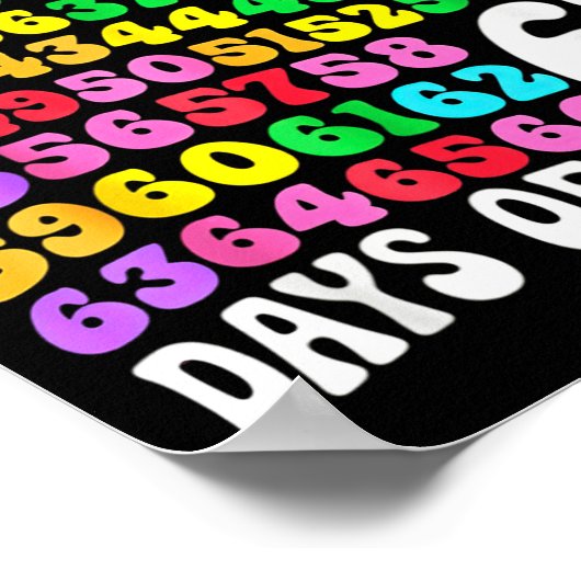 67th Day Of School Teacher 67 Days Math Numbers  Poster (Hoek)