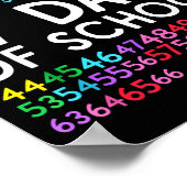 67th Day Of School Teacher Kids 67 Math Numbers 10 Poster (Hoek)