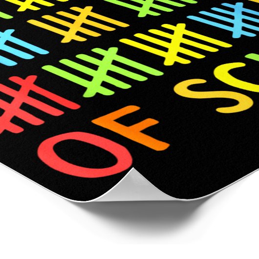 67th Day Of School Teacher Kids 67 Math Numbers 10 Poster (Hoek)