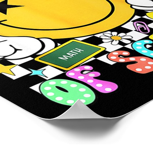 67th Day Of School Teacher Kids 67 Smile Face 100t Poster (Hoek)