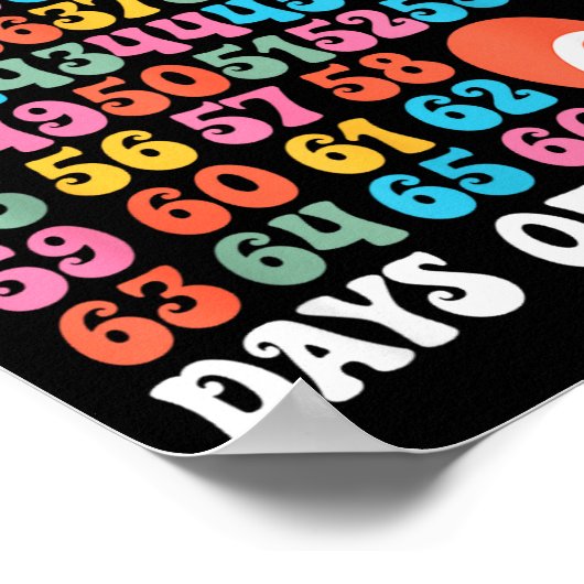 67th Day Of School Teacher Kids Funny Six Seven 10 Poster (Hoek)