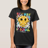 67th Day Of School Vibes 67 Days Smarter Teacher B T-shirt (Voorkant)