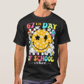 67th Day Of School Vibes 67 Days Smarter Teacher B T-shirt (Voorkant)