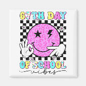 67th Day Of School Vibes Funny Six Seven 67 Meme  Magneet (Voorkant)