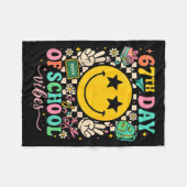 67th Day Of School Vibes Funny Six Seven 67 Meme S Fleece Deken (Voorkant (Horizontaal))